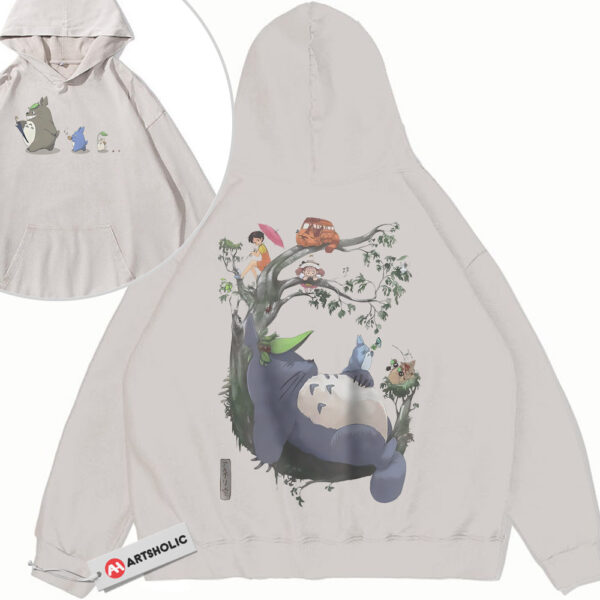 My Neighbor Totoro Hoodie, Studio Ghibli Hoodie, Anime Hoodie, Vintage Hoodie 2-Sided