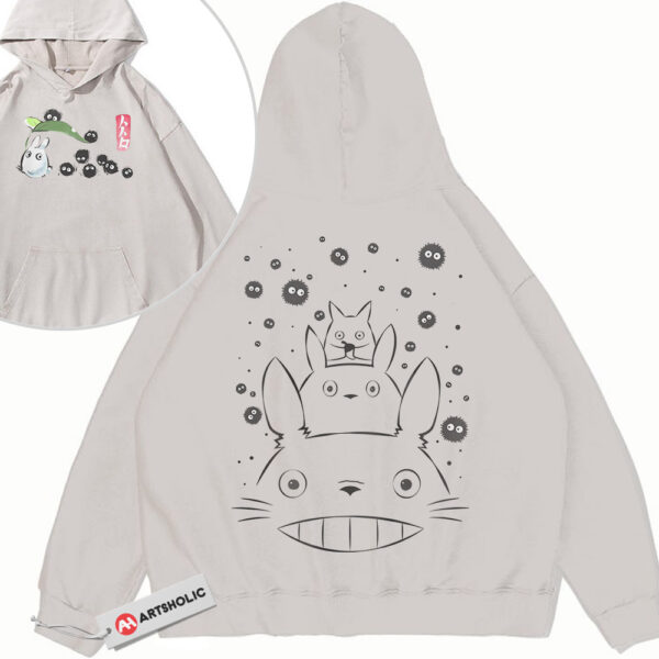 My Neighbor Totoro Hoodie, Studio Ghibli Hoodie, Anime Hoodie, Vintage Hoodie 2-Sided