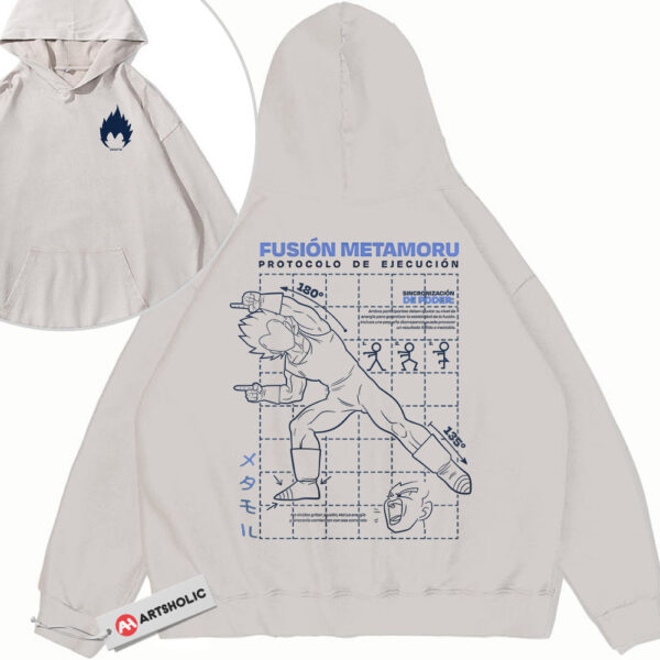 Vegeta Hoodie, Dragon Ball Hoodie, Anime Hoodie, Vintage Hoodie 2-Sided