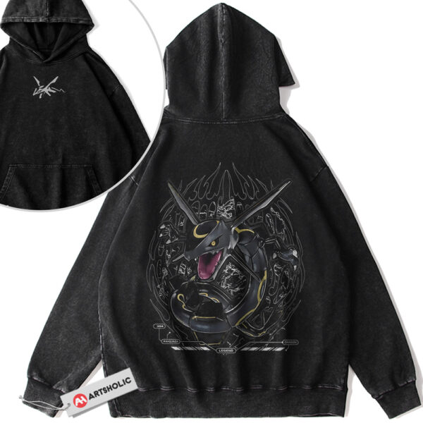 Rayquaza Hoodie, Pokemon Hoodie, Anime Hoodie, Vintage Hoodie 2-Sided
