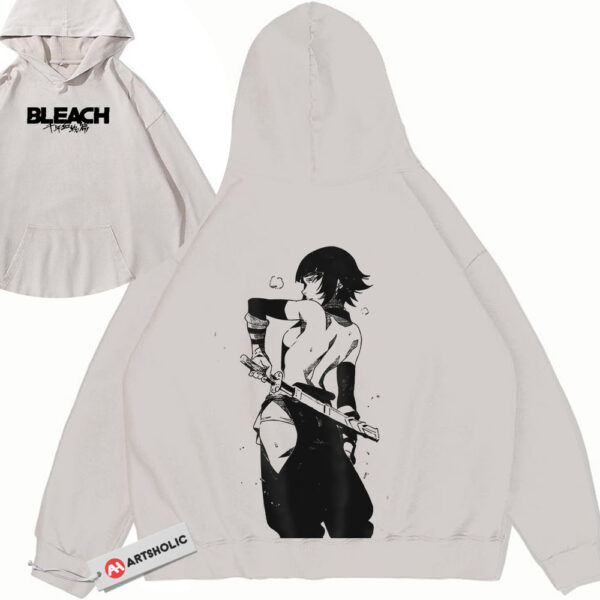 Soi Fon Hoodie, Bleach Hoodie, Anime Hoodie, Vintage Hoodie 2-Sided