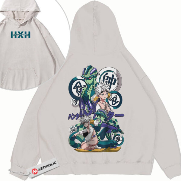 Meruem vs Komugi Hoodie, Hunter x Hunter Hoodie, HxH Hoodie, Anime Hoodie, Vintage Hoodie 2-Sided