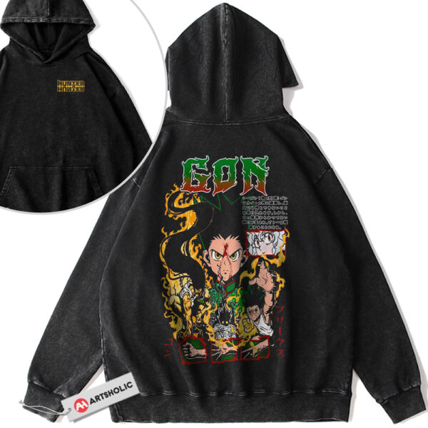 Gon Freecss Hoodie, Hunter x Hunter Hoodie, HxH Hoodie, Anime Hoodie, Vintage Hoodie 2-Sided
