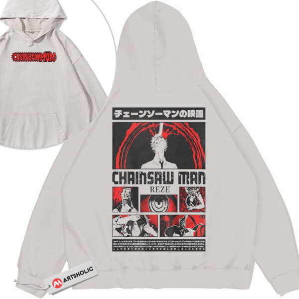 Denji Hoodie, Chainsaw Man Hoodie, Anime Hoodie, Vintage Hoodie 2-Sided