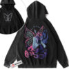 Shinobu Kocho Hoodie, Demon Slayer Hoodie, Anime Hoodie, Vintage Hoodie 2-Sided