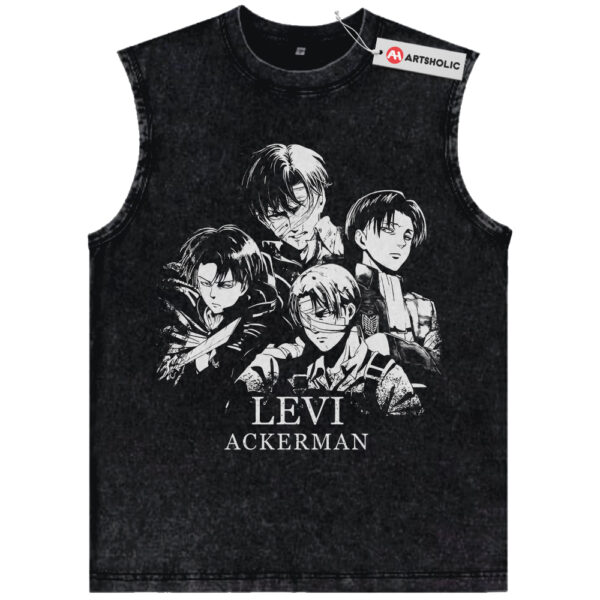 Levi Ackerman Tank Top, Attack on Titan Tank Top, Anime Tank Top, Vintage Tank Top