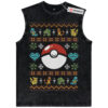 Pokemon Tank Top, PKM Tank Top, Christmas Tank Top, Anime Tank Top, Vintage Tank Top