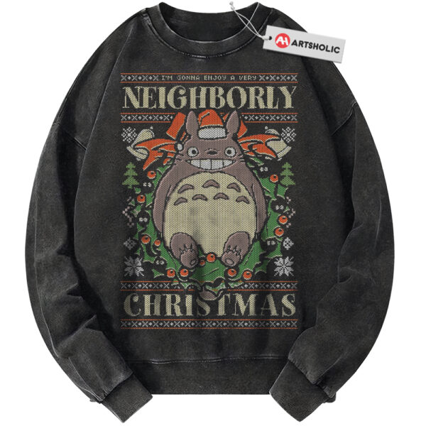 My Neighbor Totoro Sweatshirt, Studio Ghibli Sweatshirt, Christmas Sweatshirt, Anime Sweatshirt, Vintage Sweater
