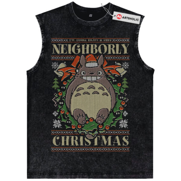 My Neighbor Totoro Tank Top, Studio Ghibli Tank Top, Christmas Tank Top, Anime Tank Top, Vintage Tank Top