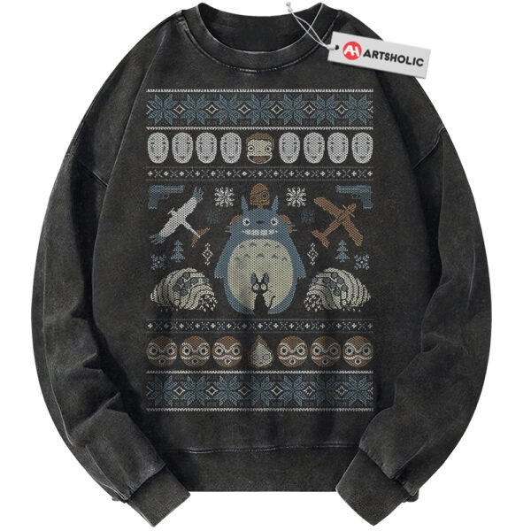 Studio Ghibli Sweatshirt, Christmas Sweatshirt, Anime Sweatshirt, Vintage Sweater