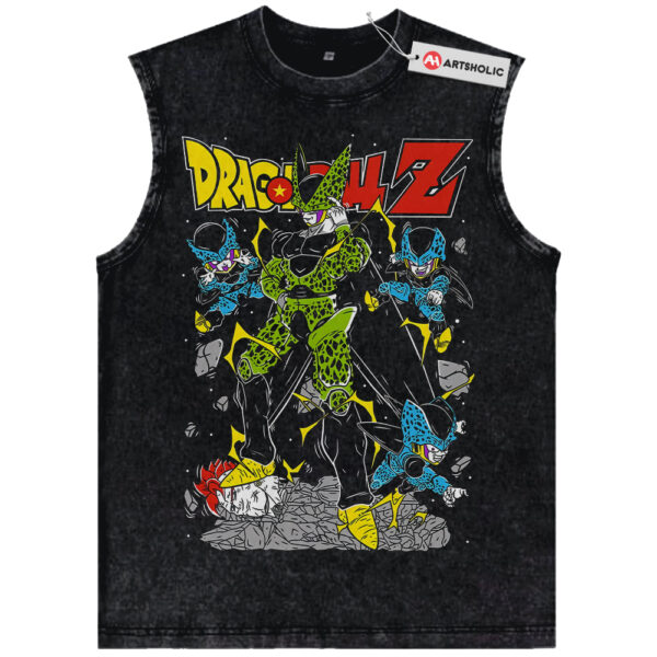 Perfect Cell and Cell Juniors Tank Top, Dragon Ball Tank Top, Anime Tank Top, Vintage Tank Top