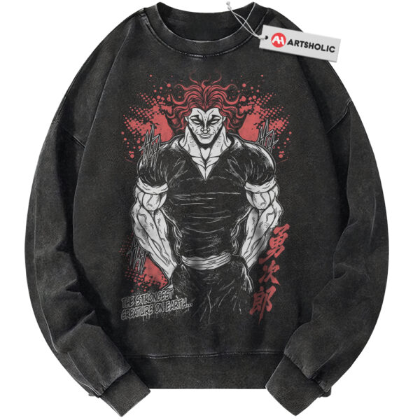 Yujiro Hanma Sweatshirt, Baki the Grappler Sweatshirt, Anime Sweatshirt, Vintage Sweater
