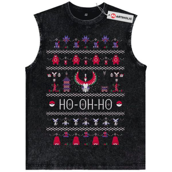 Ho-Oh Tank Top, Christmas Tank Top, Pokemon Tank Top, Anime Tank Top, Vintage Tank Top