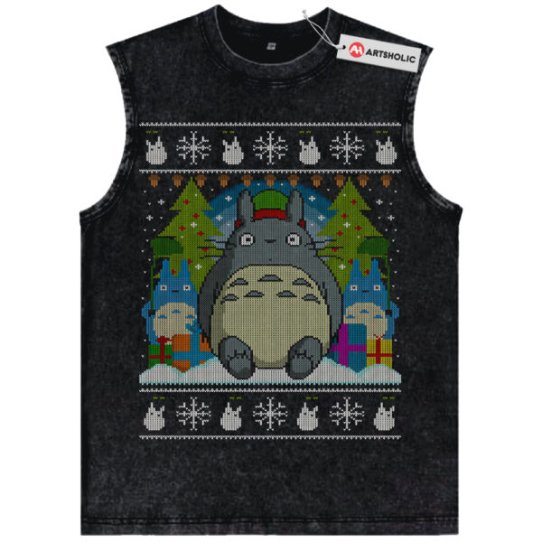 My Neighbor Totoro Tank Top, Studio Ghibli Tank Top, Christmas Tank Top, Anime Tank Top, Vintage Tank Top