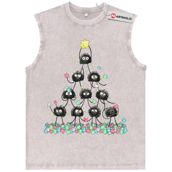 Susuwatari Tank Top, Studio Ghibli Tank Top, Christmas Tank Top, Anime Tank Top, Vintage Tank Top