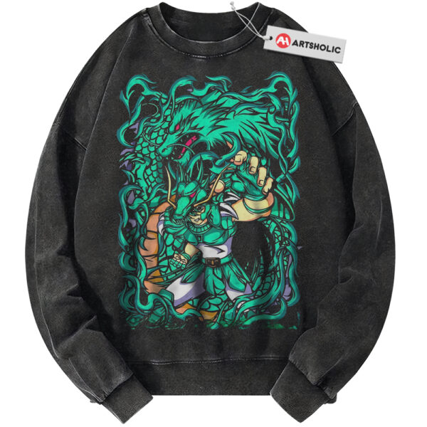 Dragon Shiryu Sweatshirt, Saint Seiya Sweatshirt, Anime Sweatshirt, Vintage Sweater