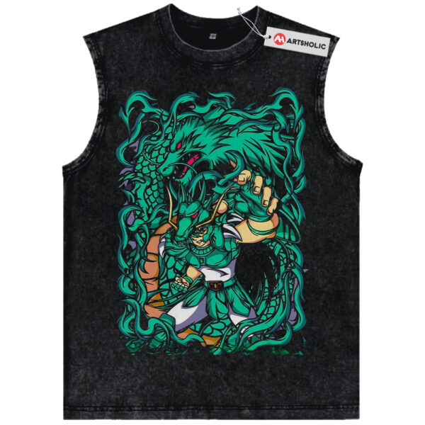 Dragon Shiryu Tank Top, Saint Seiya Tank Top, Anime Tank Top, Vintage Tank Top