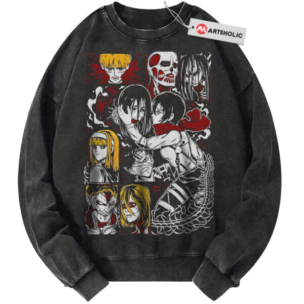 Attack on Titan Sweatshirt, Anime Sweatshirt, Vintage Sweater