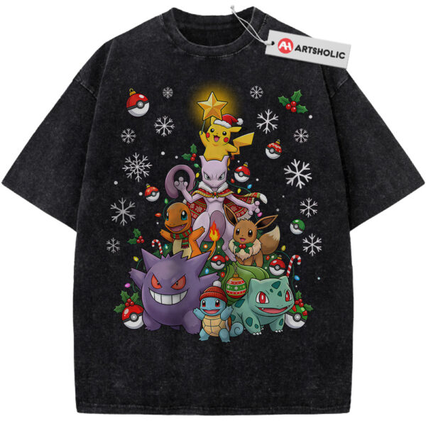 Pokemon Shirt, PKM Shirt, Christmas Shirt, Anime Shirt, Vintage Tee