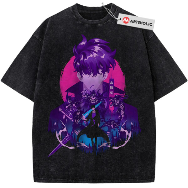 Sung Jin-woo Shirt, Solo Leveling Shirt, Anime Shirt, Vintage Tee