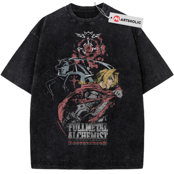 Edward vs Alphonse Elric Shirt, Fullmetal Alchemist Shirt, Anime Shirt, Vintage T-Shirt