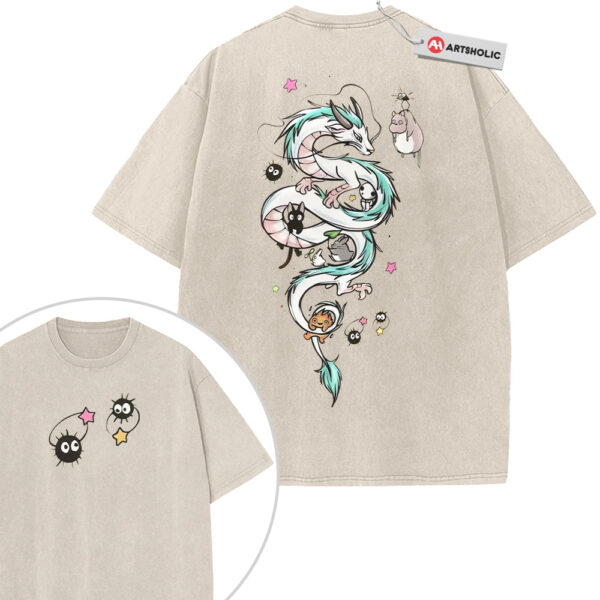 Spirited Away Shirt, Studio Ghibli Shirt, Anime Shirt, Vintage T-Shirt 2-Sided