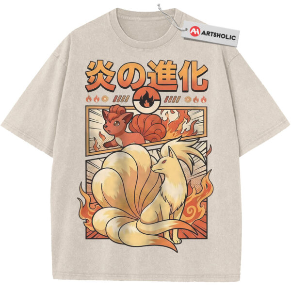 Vulpix and Ninetales Shirt, Pokemon Shirt, PKM Shirt, Anime Shirt, Vintage T-Shirt