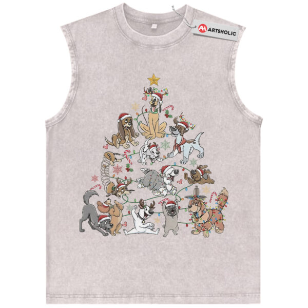 Disney Dog Tank Top, Christmas Tank Top, Animated Tank Top, Vintage Tank Top