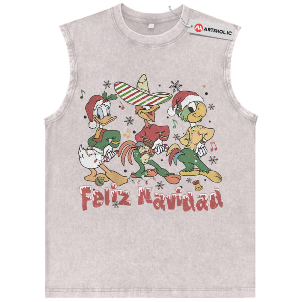 The Three Caballeros Tank Top, Christmas Tank Top, Winter Disney Tank Top, Animated Tank Top, Vintage Tank Top