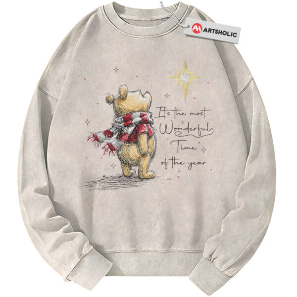 Winnie the Pooh Sweatshirt, Christmas Sweatshirt, Animated Sweatshirt, Vintage Sweater