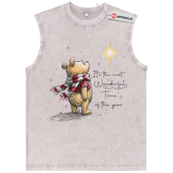 Winnie the Pooh Tank Top, Christmas Tank Top, Animated Tank Top, Vintage Tank Top