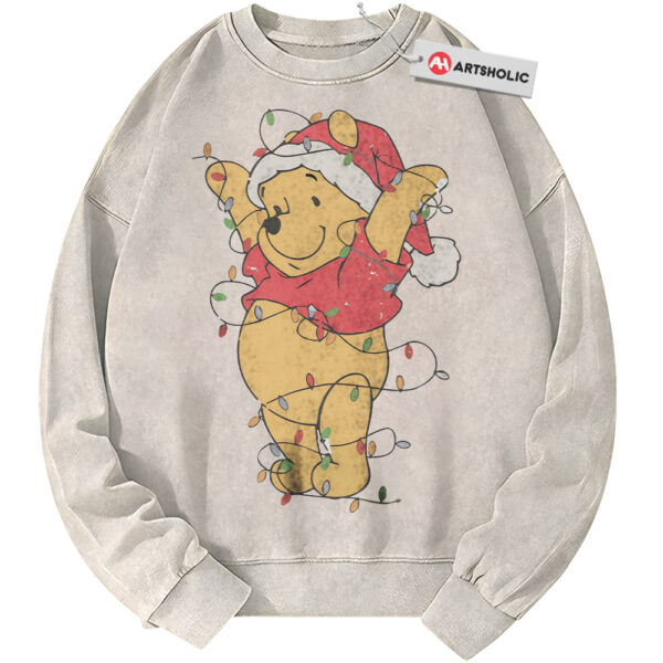 Winnie the Pooh Sweatshirt, Christmas Sweatshirt, Animated Sweatshirt, Vintage Sweater