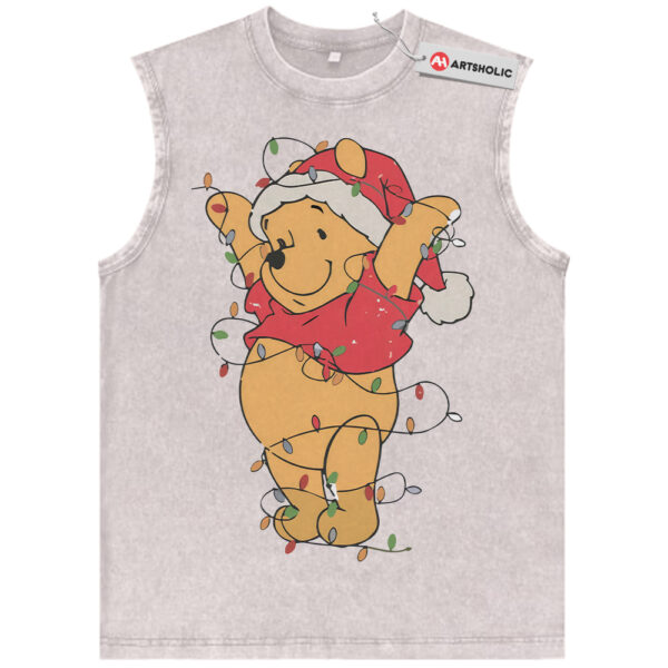 Winnie the Pooh Tank Top, Christmas Tank Top, Animated Tank Top, Vintage Tank Top