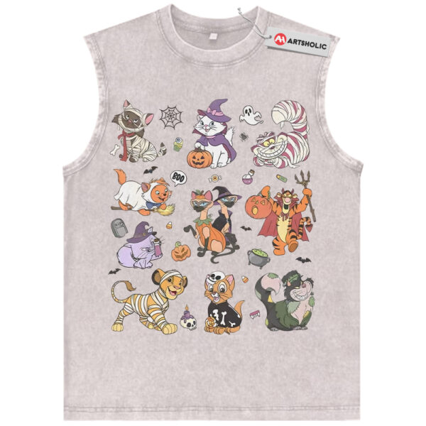 Disney Cat Tank Top, Halloween Tank Top, Animated Tank Top, Vintage Tank Top