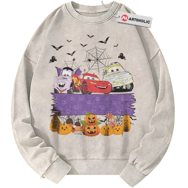 Cars Sweatshirt, Halloween Sweatshirt, Animated Sweatshirt, Vintage Sweater