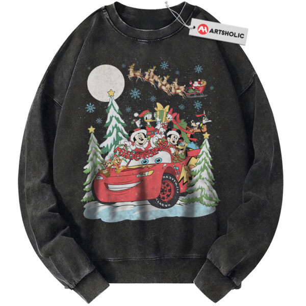 Lightning McQueen Sweatshirt, Donald Duck Sweatshirt, Mickey Mouse Sweatshirt, Goofy Sweatshirt, Pluto Sweatshirt, Christmas Sweatshirt, Animated Sweatshirt, Vintage Sweater