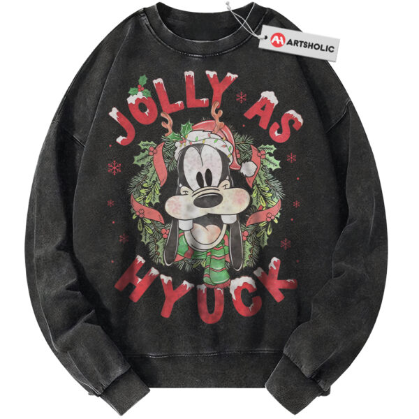 Goofy Sweatshirt, Christmas Sweatshirt, Winter Disney Sweatshirt, Animated Sweatshirt, Vintage Sweater