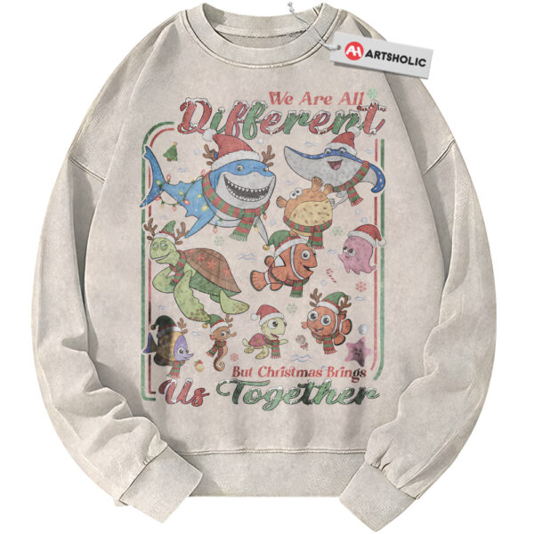 Finding Nemo Sweatshirt, Christmas Sweatshirt, Animated Sweatshirt, Vintage Sweater