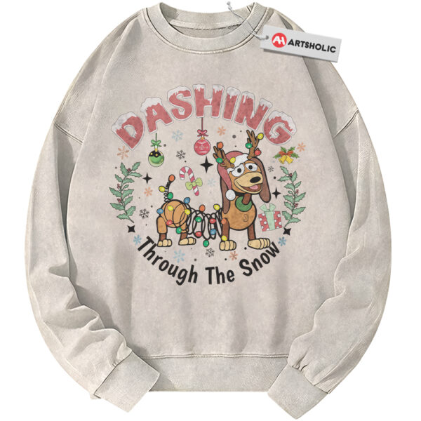 Slinky Dog Sweatshirt, Toy Story Sweatshirt, Christmas Sweatshirt, Winter Disney Sweatshirt, Animated Sweatshirt, Vintage Sweater