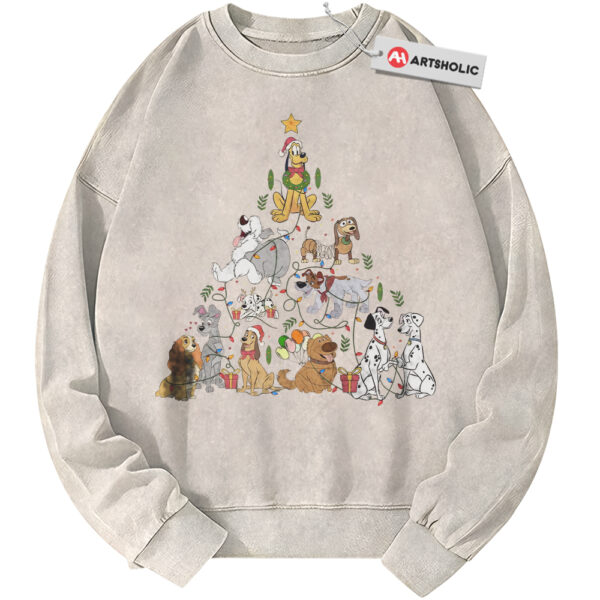 Disney Dogs Sweatshirt, Christmas Sweatshirt, Winter Disney Sweatshirt, Animated Sweatshirt, Vintage Sweater