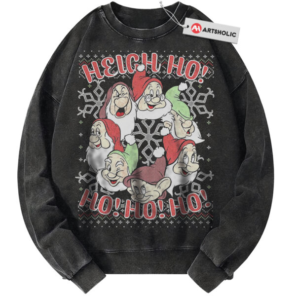 Snow White and the Seven Dwarfs Sweatshirt, Christmas Sweatshirt, Disney Sweatshirt, Animated Sweatshirt, Vintage Sweater
