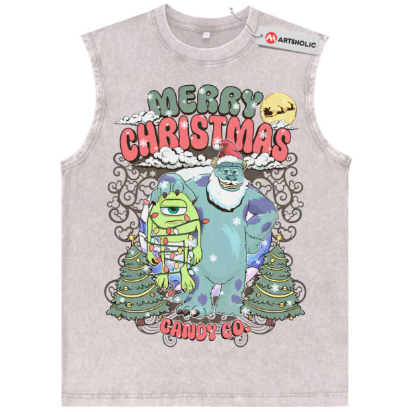 Mike Wazowski and James P. Sullivan Shirt, Monsters, Inc Shirt, Christmas Shirt, Animated Shirt, Vintage T-Shirt