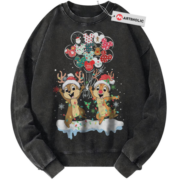 Chip and Dale Sweatshirt, Christmas Sweatshirt, Animated Sweatshirt, Vintage Sweater