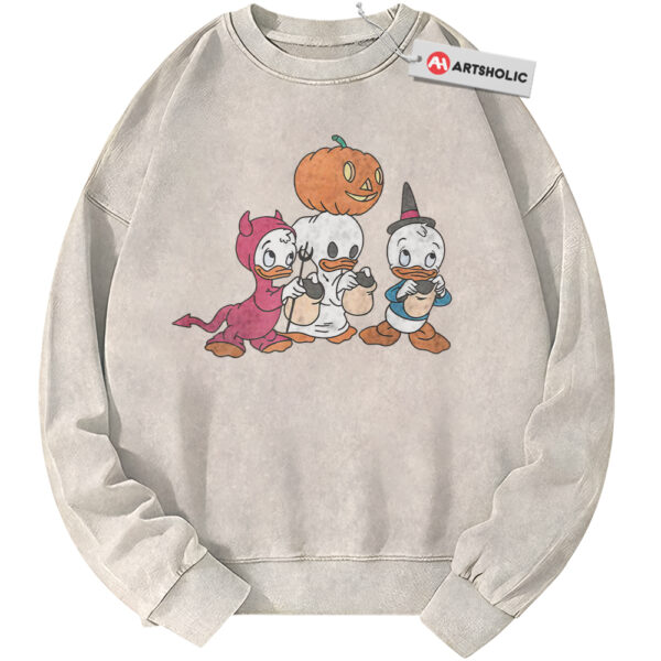 Huey, Dewey, and Louie Sweatshirt, Halloween Sweatshirt, Horror Sweatshirt, Vintage Sweater