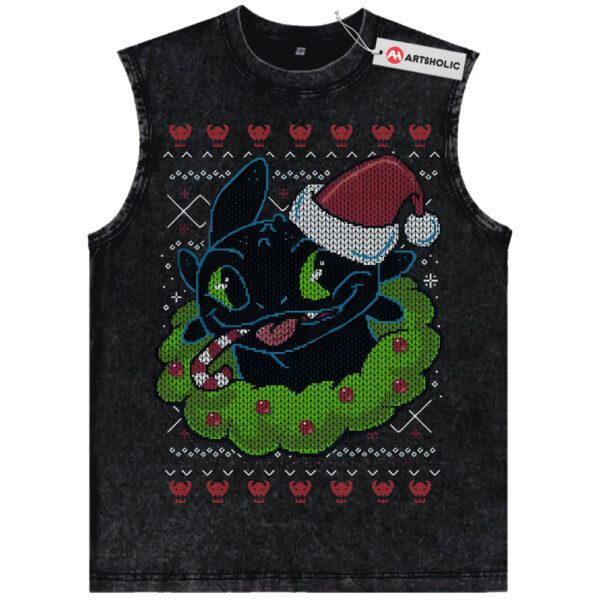 Toothless Tank Top, How to Train Your Dragon Tank Top, Christmas Tank Top, Animated Tank Top, Vintage Tank Top