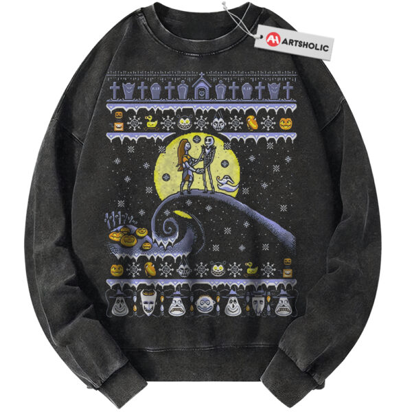 Jack Skellington and Sally Sweatshirt, The Nightmare Before Christmas Sweatshirt, Animated Sweatshirt, Vintage Sweater