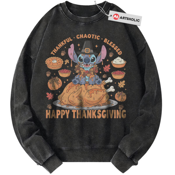 Lilo and Stitch Sweatshirt, Thanksgiving Sweatshirt, Disney Sweatshirt, Fall Animated Sweatshirt, Vintage Sweater