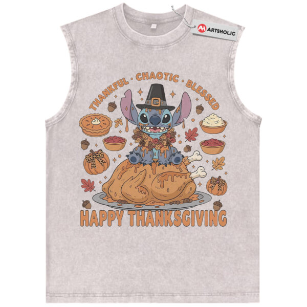 Lilo and Stitch Tank Top, Thanksgiving Tank Top, Disney Tank Top, Fall Animated Tank Top, Vintage Tank Top