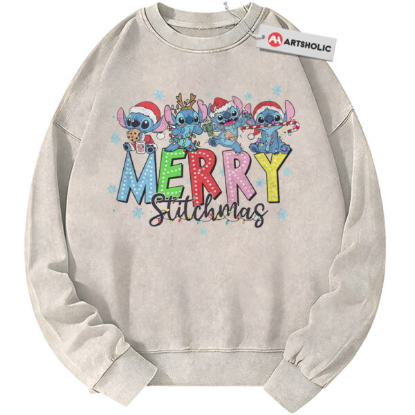 Lilo and Stitch Sweatshirt, Christmas Sweatshirt, Disney Sweatshirt, Winter Animated Sweatshirt, Vintage Sweater