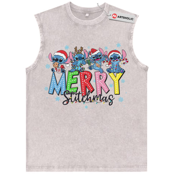 Lilo and Stitch Tank Top, Christmas Tank Top, Disney Tank Top, Winter Animated Tank Top, Vintage Tank Top